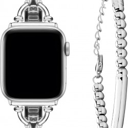 Watch Band for Apple Watch 42mm 44mm 45mm 49mm, Watch Bands Strap for Apple Watch SE Ultra Series 8 7 6 5 4 3 2 1, Women Dressy Beaded Tube Bracelets Set Watch Band for Apple Watch 42mm 44mm 45mm 49mm, Watch Bands Strap for Apple Watch SE Ultra Series 8 7 6 5 4 3 2 1, Women Dressy Beaded Tube Bracelets Set