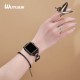 Watch Band for Apple Watch 42mm 44mm 45mm 49mm, iWatch Bands Strap for Apple Watch SE Ultra Series 8 7 6 5 4 3 2 1, Women Dressy Beaded Tube Bracelets Set